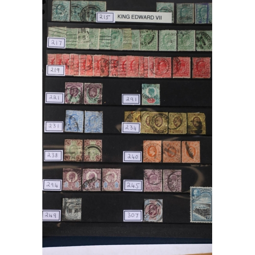 465 - GB stamps held in fifteen albums and stock books, mostly 20th century used but also an album of QV t... 