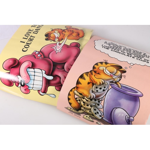 472 - After Jim Davis, two Garfield posters by United Feature Syndicate Inc 1978, published by Argus of Te... 