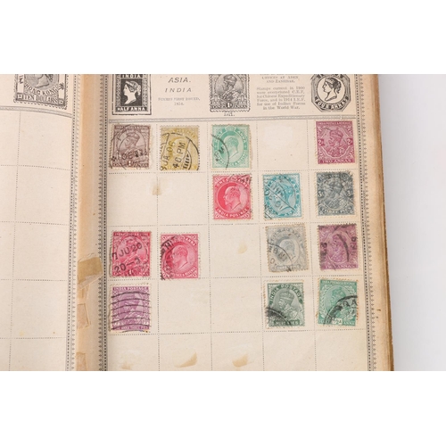 476 - Stamp collection held in a George V Rowland Hill album with Victorian and later stamps including GB,... 