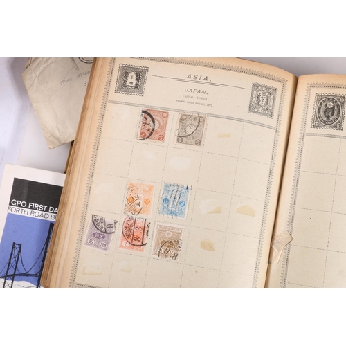 476 - Stamp collection held in a George V Rowland Hill album with Victorian and later stamps including GB,... 