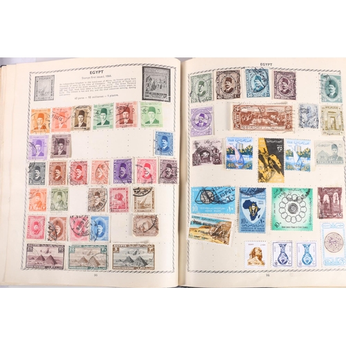 484 - Stamp collection held in a 'The Triumph' stamp album which is well populated including GREAT BRITAIN... 