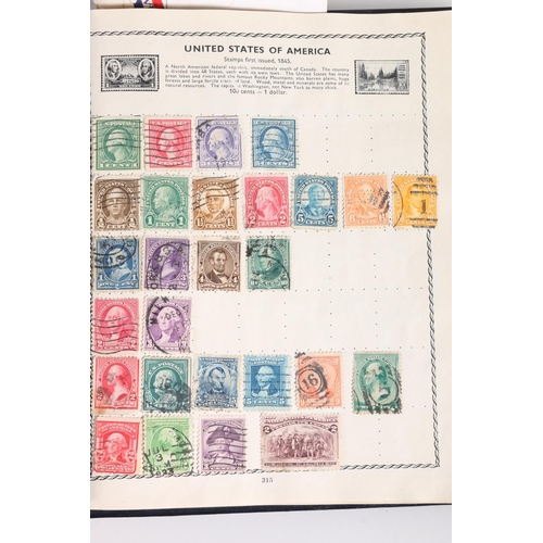 484 - Stamp collection held in a 'The Triumph' stamp album which is well populated including GREAT BRITAIN... 