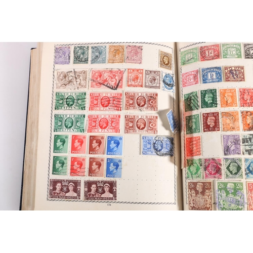 484 - Stamp collection held in a 'The Triumph' stamp album which is well populated including GREAT BRITAIN... 