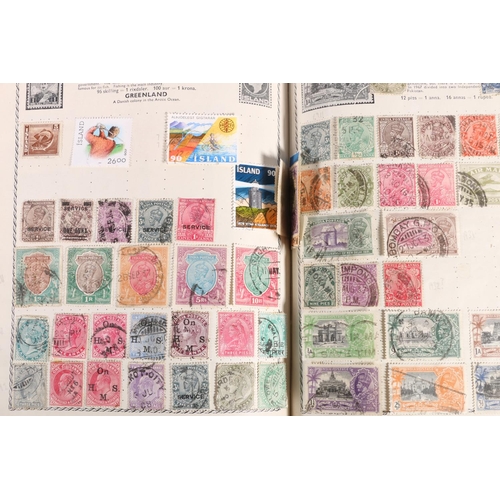 484 - Stamp collection held in a 'The Triumph' stamp album which is well populated including GREAT BRITAIN... 