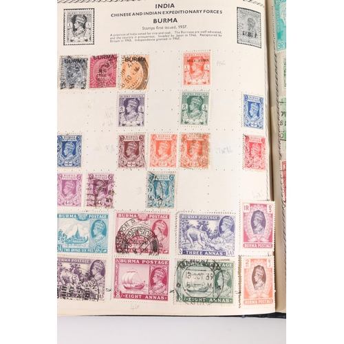 484 - Stamp collection held in a 'The Triumph' stamp album which is well populated including GREAT BRITAIN... 