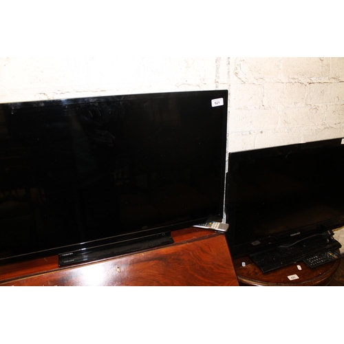 621 - Two Toshiba televisions.