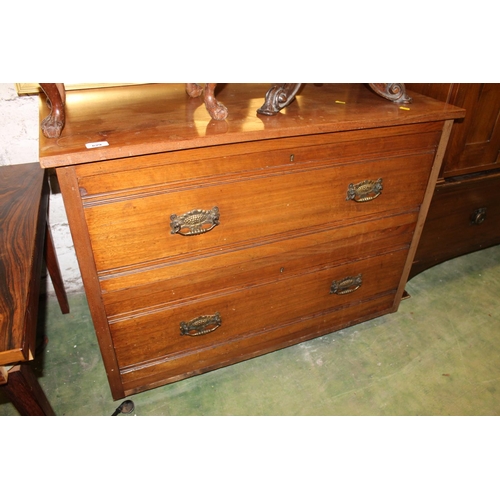 629 - Mahogany chest of two drawers.