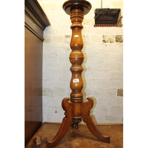 631 - Mahogany plant stand.