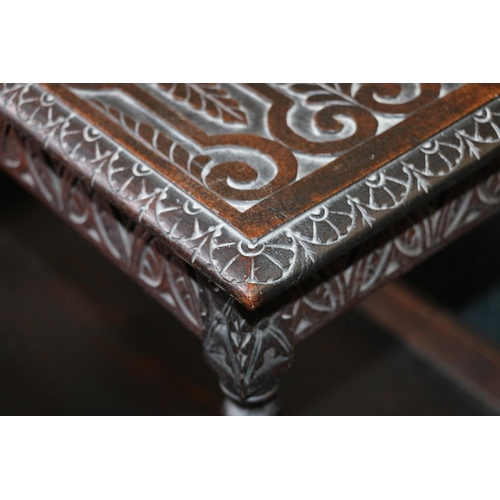 670 - Victorian carved side table.