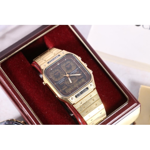 609B - Selection of Citizen and other gents wristwatches etc.