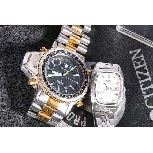 609B - Selection of Citizen and other gents wristwatches etc.