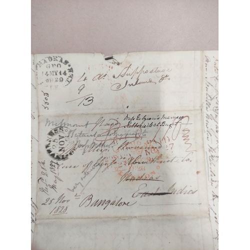 245 - Warrand & Duff Families, Ross-shire & Inverness.  A collection of manuscript letters franked... 