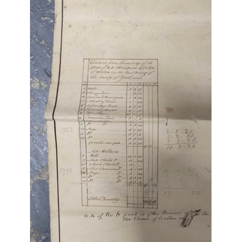 92 - Documents - Ephemera - Yorkshire - Sand Hutton Estate, The Walker Family & Sir Robert Walker.&nb... 