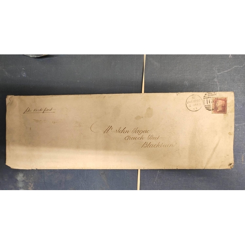 93 - Postal History - Blackburn.  Lancashire lawyer's attic clearance. 19th-mid 20th century la... 