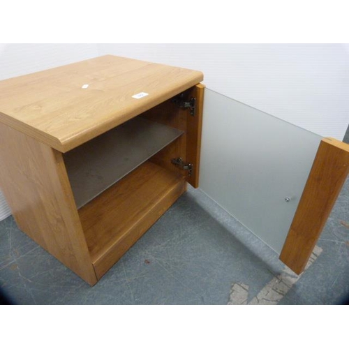 345 - Contemporary bedside cabinet and an electric plate warmer.