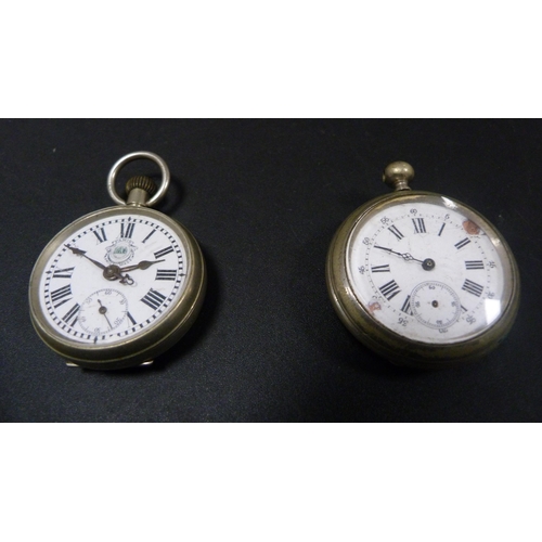 230 - Swiss-made pocket watch and a Victorian pocket watch, movement and case.  (2)