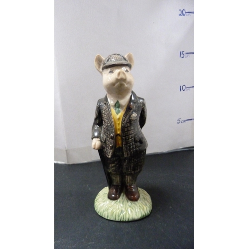 254 - Royal Doulton figure 'Norma' M37, and a Beswick figure 'Gentleman Pig'.  (2)