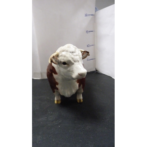 256 - Beswick figure of a Hereford bull, 'Champion of Champions'.