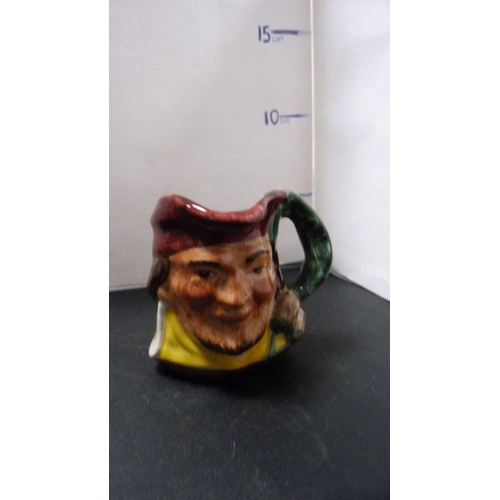 258 - Large Royal Doulton character jug modelled as Robinson Crusoe, small Royal Doulton character jug 'Th... 