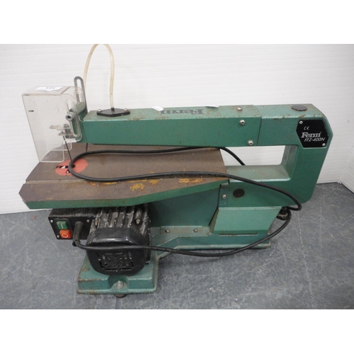 304 - Ferm FFZ-400N fret saw, angle poise lamp and two floodlights.