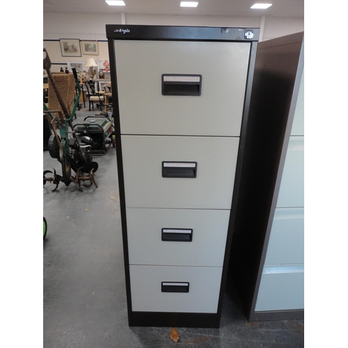 310 - Metal four-drawer filing cabinet