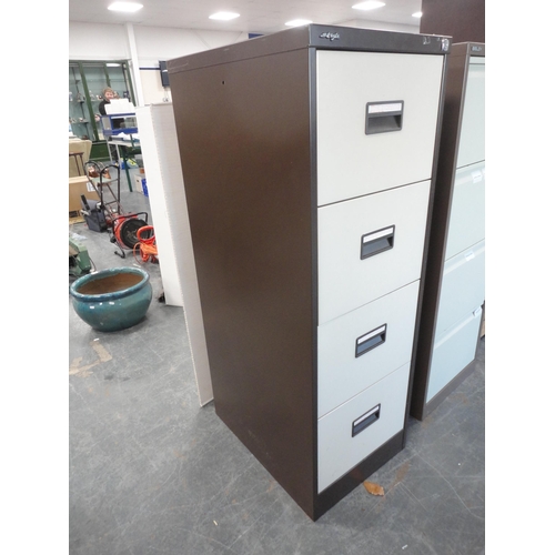 310 - Metal four-drawer filing cabinet