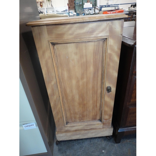 312 - Late Victorian walnut bedside locker.