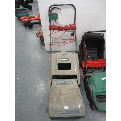 316 - Qualcast System 300 lawnmower with Qualcast Lawnraker 32.  (2)