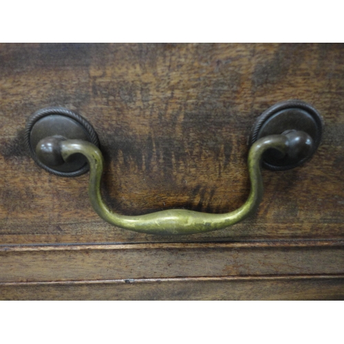 335 - George III and later mahogany bureau bookcase.