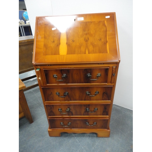 337 - Modern lady's yew wood writing bureau