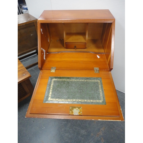 337 - Modern lady's yew wood writing bureau