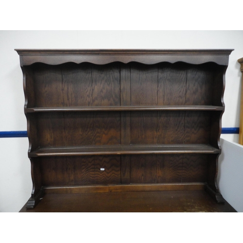 350 - Antique-style oak dresser.