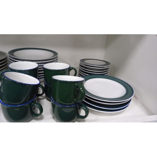 86 - Rayware part breakfast set and other dinner plates (one shelf).