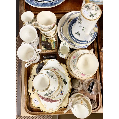 251 - Collection of various tea ware, Hammersley coffee set etc