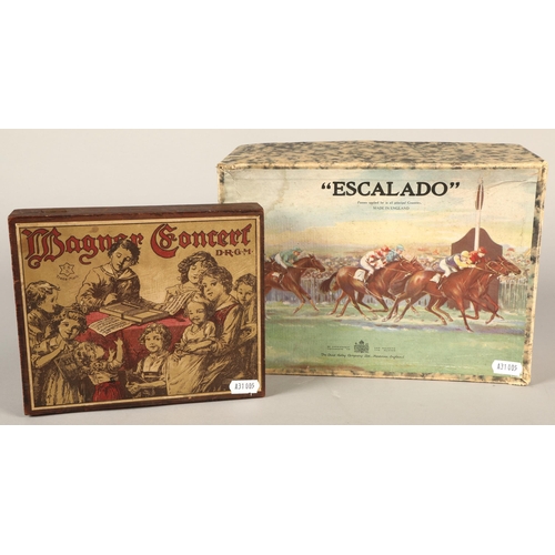 297 - Escalado boxed game & Wagner concert instrument