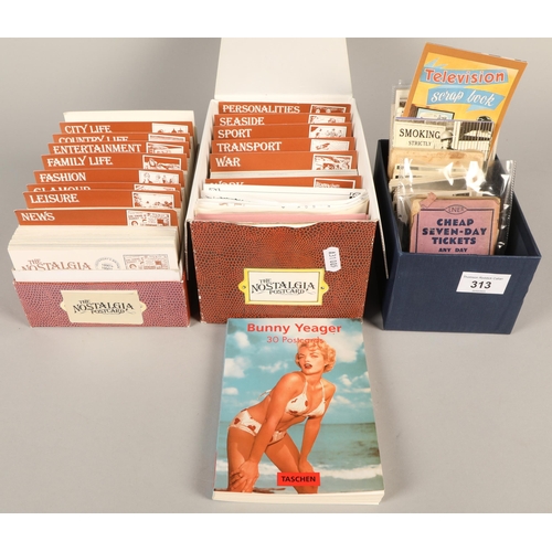 313 - Quantity of vintage photographs and postcards