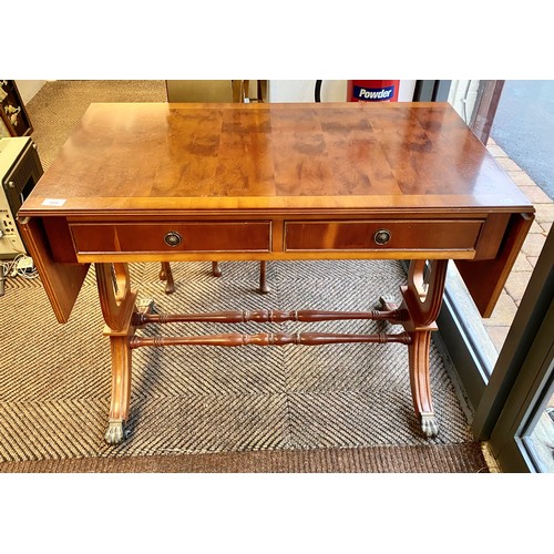 504 - Yew drop leaf sofa table