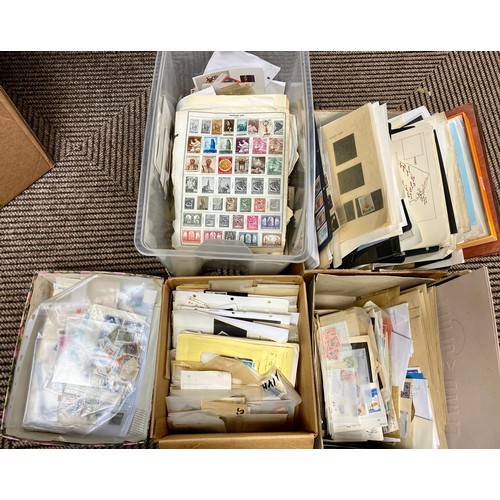 347 - Four boxes of various stamps