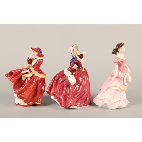 14 - Royal Doulton figure 'Autumn Breeze HN 1934' 'Top o' the hill' HN 1834, 'Amy' HN 3854 (3)