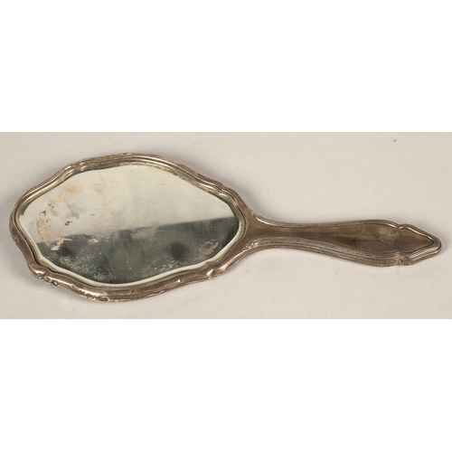 181 - Silver backed ladies hand mirror