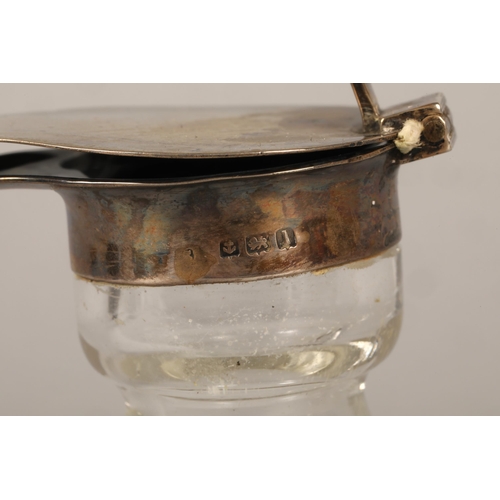 184 - Silver mounted whisky noggin with silver whiskey label