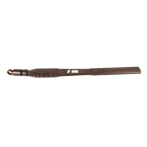 214 - African Takouba type short sword and scabbard