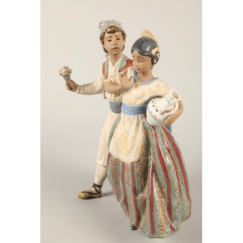 26 - Lladro Valencian Courtship figure 2239 and two others (3)(LARGE FIGURE DAMAGED)