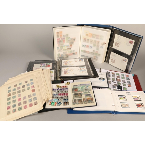 345 - Assorted stamp albums, first-day covers, etc