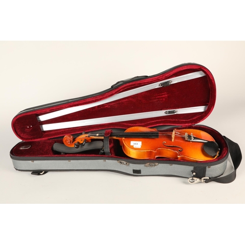 353 - Modern violin in case