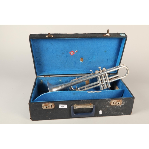 357 - Besson trumpet in case.,seriel number 523853