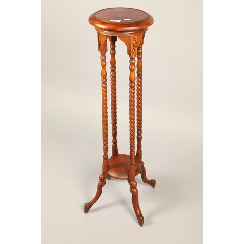 519 - Jardiniere stand with rope twist legs, approx. 100cm height