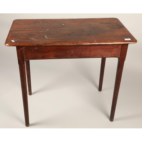 529 - Pine window table, H 73cm, W 85cm, D 48cm