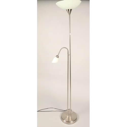 537 - Contemporary 'father and son' lamp, approx. 180cm height