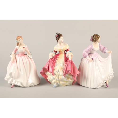 8 - Three Royal Doulton figures 'Southern Belle' HN 2229, 'Tender moment' HN 3303, 'Ashley' HN 3420 (3)